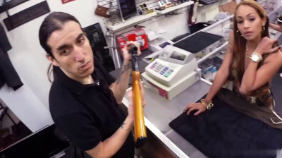 Stripper hocking her ex-boyfriend's gun