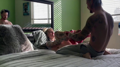 Tattooed couple has passionate sex