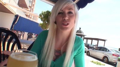 Sexy french blonde fucked in the ass by a Spanish guy