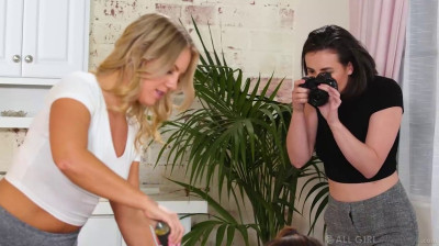 Lesbian and photogenic massage