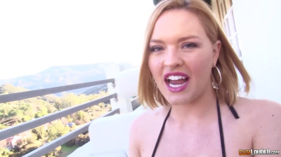 Krissy Lynn tastes Spanish cock