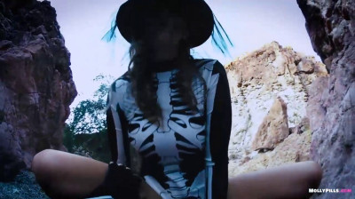 Halloween outdoor sex