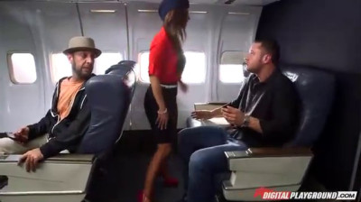 Passenger fucks stewardess