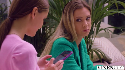 Young expert girls in jizz extraction