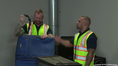 Fucking the delivery boy like he deserves