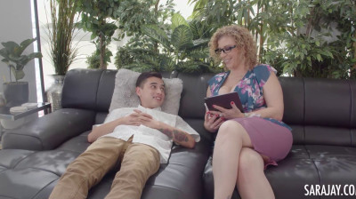 Sara Jay milking her stepson