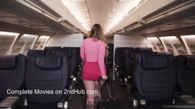 Codi Vore fucked by trans stewardess on a plane