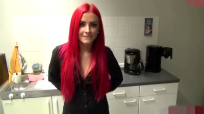 Thick creampie in the office