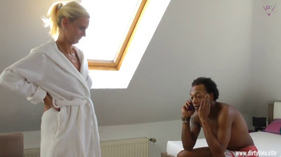 Mature woman loving young black cocks