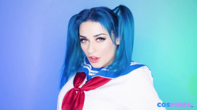 Jewelz Blu kriegt als Sailor Moon Creampie