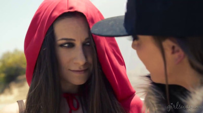 Red Riding Hood in a lesbian threesome