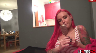 Lexy Roxx enjoys a huge cumshot