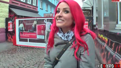 Lexy Roxx getting fucked doggy style in a hotel