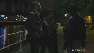 Public gangbang at nightfall