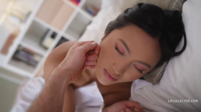 Foot fetish POV with asian italian girl