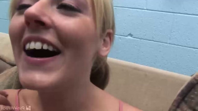 British teen in a hardcore gangbang