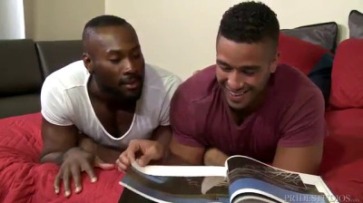 Two black Adonis in bed