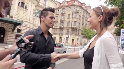 Gifted reporters fuck a female interviewee