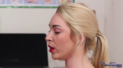 Huge facial cumshot in doctor's office