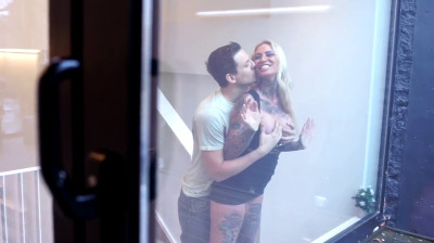 Blonde Dutch busty tattooed gets fucked hard