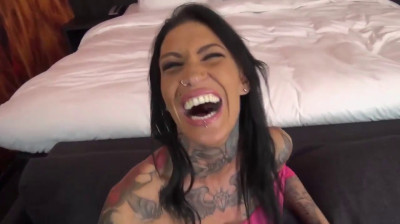 Busty tattooed MILF Dutch POV Anal