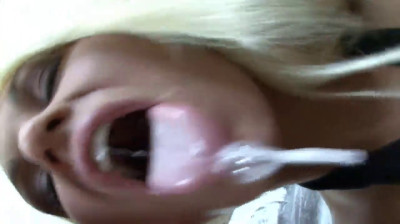 Dutch blonde enjoying two nice cocks