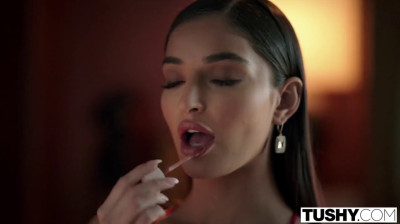 Emily gets a double portion of dick