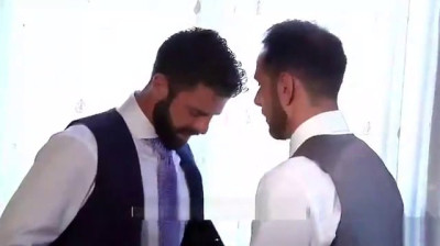 Gay fuck against stress