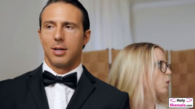 Dressmaker hooks up with transsexual bride