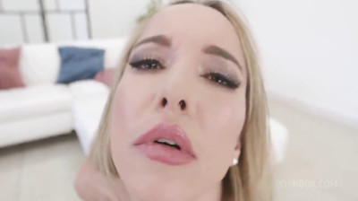 Brazilian MILF in a spectacular gangbang