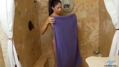 Ariana Marie pleasures herself under the shower