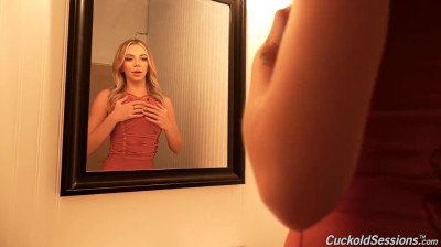 Submissive cuckold watch his girlfriend pounded by a big black cock