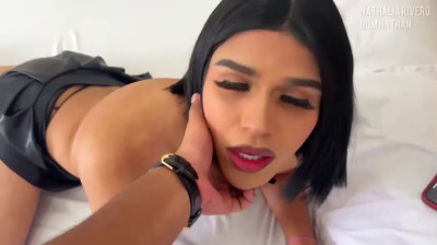 AT - Sexy Latina Crossdresser Gets Fucked