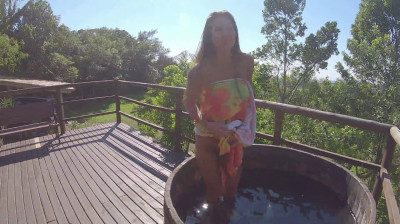 Dando placer a su hermosa novia brasileña