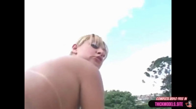 Latina Slut Abelle Fucks With Dwarf Until She Drinks Cum