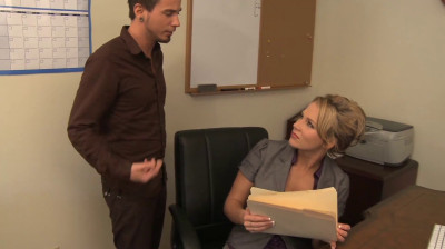 Horny Nikki Sexx Is eager to suck her boss' dick