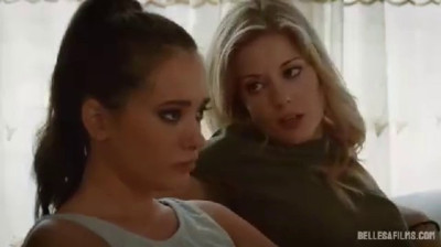 Gia and Charlotte get down to business in the living room