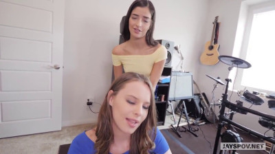 POV threesome with Emily Willis and Jillian Janson